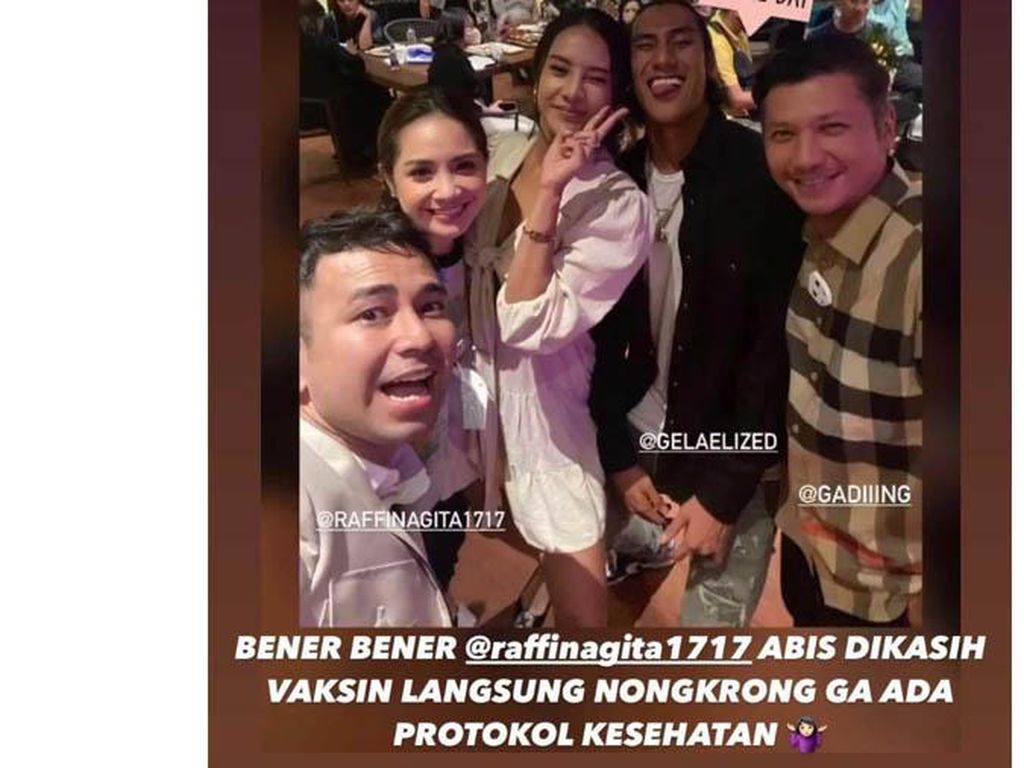 Pengakuan Raffi Ahmad yang Kepergok Party Usai Divaksinasi COVID-19